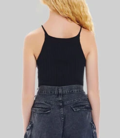 Playera Crop Top Sin Mangas Lisa Mujer -GlamModa Ventas 43181041 x3