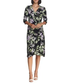 Vestido Midi Con Flores Mujer -GlamModa Ventas 43197182 x3