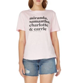 Springfield Playera Cuello Redondo Con Manga Corta Sex And The City Mujer