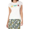 Springfield Playera Cuello Redondo Con Manga Corta Estampada Mujer -GlamModa Ventas 43198711 x1