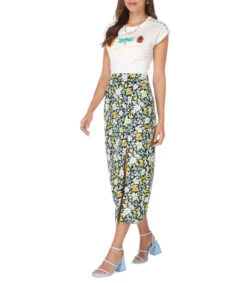 Springfield Playera Cuello Redondo Con Manga Corta Estampada Mujer -GlamModa Ventas 43198711 x3