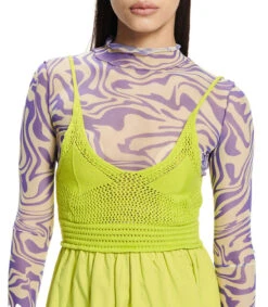 Vestido Midi Crochet Y Popelina Mujer -GlamModa Ventas 43202740 x3