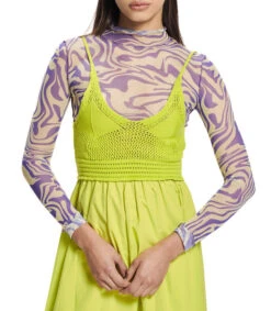 Vestido Midi Crochet Y Popelina Mujer -GlamModa Ventas 43202740 x4