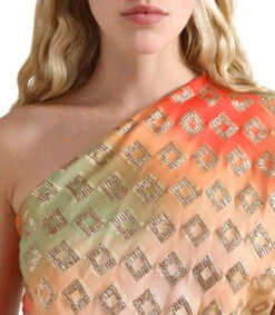 Scalpers Vestido Midi Manga Corta Estampado Mujer -GlamModa Ventas 43209318 x4