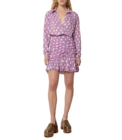 Scalpers Falda Mini De Corte Regular Con Lunares Irregulares Mujer -GlamModa Ventas 43209546 x3