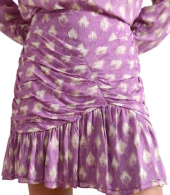 Scalpers Falda Mini De Corte Regular Con Lunares Irregulares Mujer -GlamModa Ventas 43209546 x4