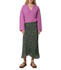 Scalpers Falda Maxi De Corte Regular Con Animal Print Mujer -GlamModa Ventas 43209570 x3