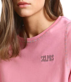 Scalpers Playera De Cuello Redondo Con Manga Corta Y Logo Mujer -GlamModa Ventas 43209612 x3