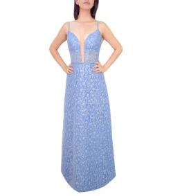 Vestido De Fiesta Maxi Abrillantado Mujer