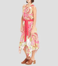 Vestido Midi Con Estampado Mujer -GlamModa Ventas 43219706 x3