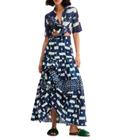 Desigual Falda Larga De Corte Recto Batik Mujer -GlamModa Ventas 43220153 x3