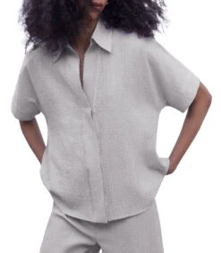 ADOLFO DOMINGUEZ Camisa De Manga Corta Mujer