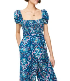 Springfield Jumpsuit Estampado De Corte Recto Mujer -GlamModa Ventas 43220501 x3