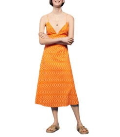 Springfield Vestido Midi Con Ondas Mujer