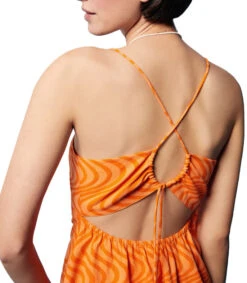 Springfield Vestido Midi Con Ondas Mujer -GlamModa Ventas 43220523 x4