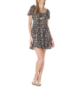 Springfield Vestido Mini Floral Mujer