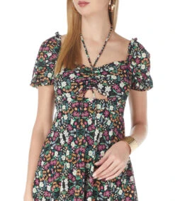 Springfield Vestido Mini Floral Mujer -GlamModa Ventas 43220546 x4