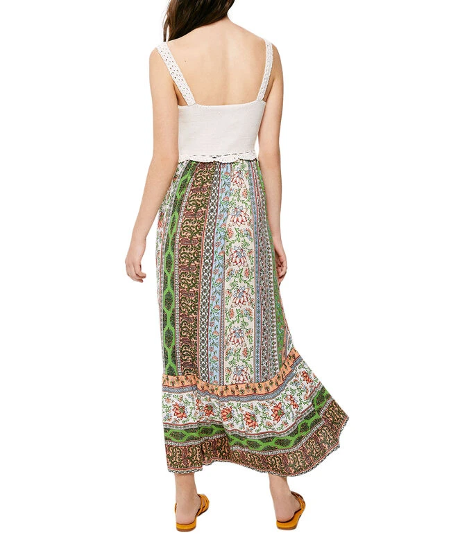 Springfield Vestido Midi Con Estampado Mujer 4 Springfield Vestido Midi Con Estampado Mujer - Imagen 2