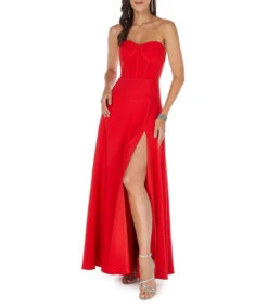 Vestido De Fiesta Maxi Talle Bustier Mujer -GlamModa Ventas 43225420 x3