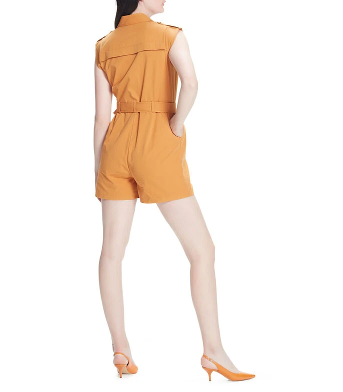 Rumper Camisero Con Detalles Metálicos Mujer 4 Rumper Camisero Con Detalles Metálicos Mujer - Imagen 2