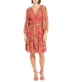 Vestido Midi De Manga 7,8 Mujer