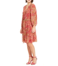 Vestido Midi De Manga 7,8 Mujer -GlamModa Ventas 43225871 x3