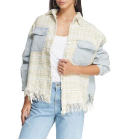 Sobrecamisa Con Tweed Mujer