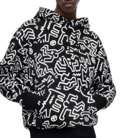 Sudadera Con Capucha Boss X Keith Haring De Algodón Con Ilustración Especial Unisex -GlamModa Ventas 43243416 x4