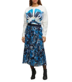 Boss Sudadera De Algodón Orgánico Con Ilustración De Temporada Mujer -GlamModa Ventas 43243641 x3