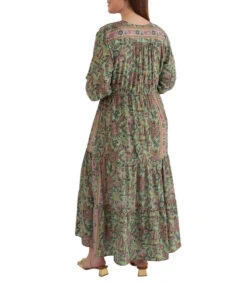 October Vestido Maxi De Manga Larga Con Estampados Mujer -GlamModa Ventas 43248891 x2