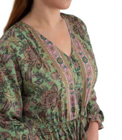 October Vestido Maxi De Manga Larga Con Estampados Mujer -GlamModa Ventas 43248891 x3