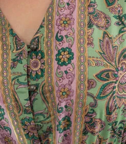 October Vestido Maxi De Manga Larga Con Estampados Mujer -GlamModa Ventas 43248891 x4