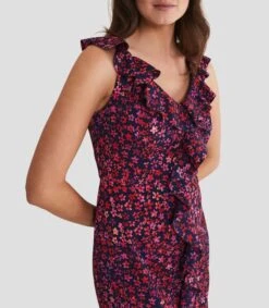 Vestido De Fiesta Midi Con Flores Viola Mujer -GlamModa Ventas 43267565 x4