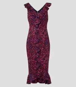 Vestido De Fiesta Midi Con Flores Viola Mujer -GlamModa Ventas 43267565 x5