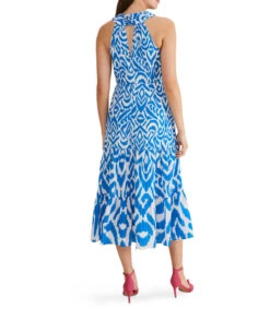 Vestido De Fiesta Midi Abstracto Bella Mujer -GlamModa Ventas 43267578 x2