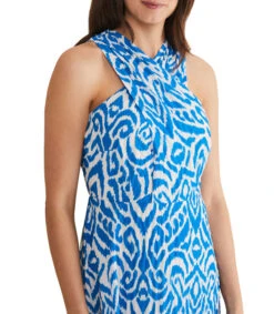 Vestido De Fiesta Midi Abstracto Bella Mujer -GlamModa Ventas 43267578 x3