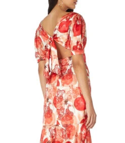 Vestido De Fiesta Maxi Con Fruta De Granada Mujer -GlamModa Ventas 43267749 x3