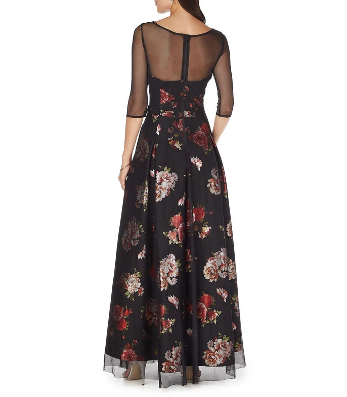 Vestido De Fiesta Maxi Con Flores Mujer 4 Vestido De Fiesta Maxi Con Flores Mujer - Imagen 2