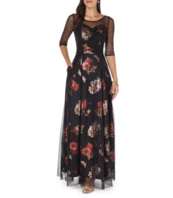 Vestido De Fiesta Maxi Con Flores Mujer 8 Vestido De Fiesta Maxi Con Flores Mujer -GlamModa Ventas 43270108 x3