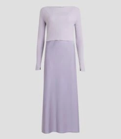 AllSaints Vestido Midi Con Tirantes Hera Mujer -GlamModa Ventas 43273964 x6