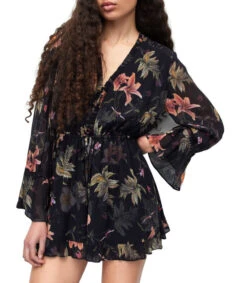 AllSaints Jumper De Corte Recto Con Flores Daria Mujer -GlamModa Ventas 43274085 x4