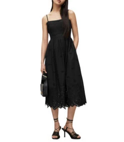 AllSaints Vestido Midi Con Tirantes Whitley Mujer -GlamModa Ventas 43274143 x3