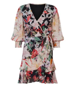 AllSaints Vestido Mini Con Flores Y Manga 7,8 Ari Leondra Mujer 11 AllSaints Vestido Mini Con Flores Y Manga 7,8 Ari Leondra Mujer -GlamModa Ventas 43274199 x5