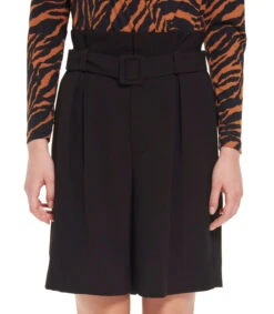 Falda Negra Con Cinturón Mujer -GlamModa Ventas 43276183 x4