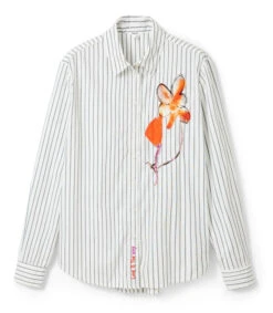 Desigual Camisa De Rayas Manga Larga Florenca Mujer -GlamModa Ventas 43280416 x6