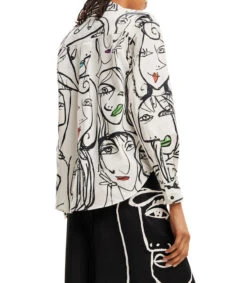 Desigual Camisa Estampada Con Manga Larga Verona Mujer -GlamModa Ventas 43280452 x2