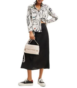 Desigual Camisa Estampada Con Manga Larga Verona Mujer -GlamModa Ventas 43280452 x3