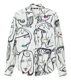 Desigual Camisa Estampada Con Manga Larga Verona Mujer -GlamModa Ventas 43280452 x5