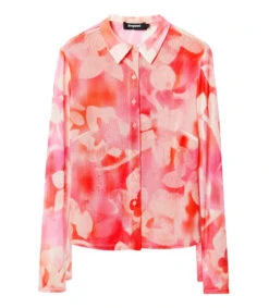 Desigual Camisa Estampada Manga Larga Spraite Mujer -GlamModa Ventas 43280507 x5