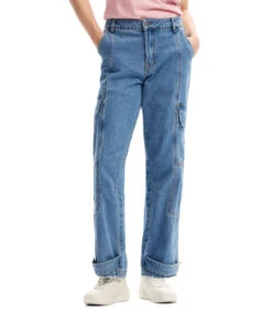 Desigual Jeans Recto Estilo Vaquero Mujer